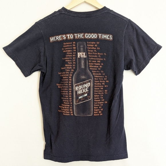 Florida Georgia Line Round Here Concert Tee Small Navy 100% Cotton - Picture 11 of 11